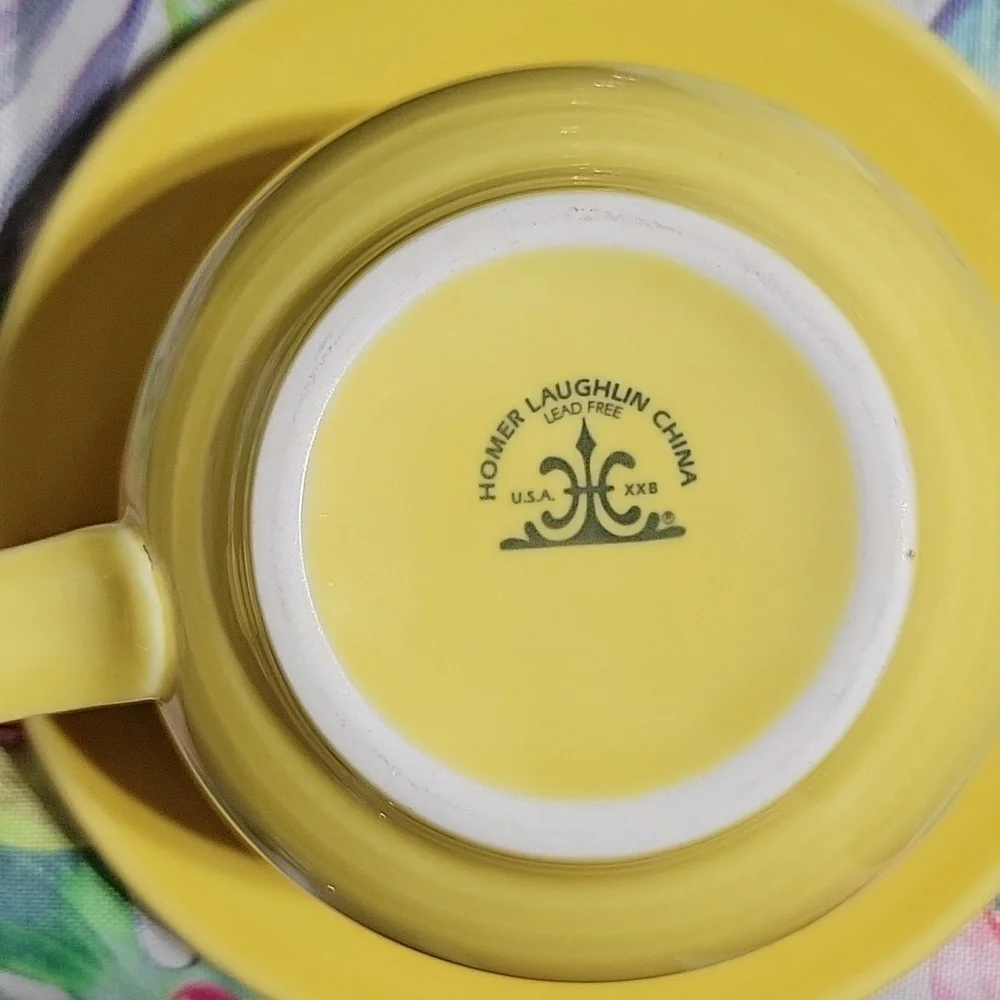 Fiesta Jumbo Mug & Jumbo Saucer Set Sunflower P86